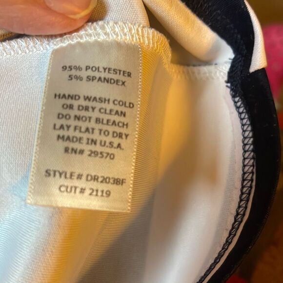 Dina-be size M nautical fit n flare striped short dress. Made in U.S.A. - Picture 4 of 5